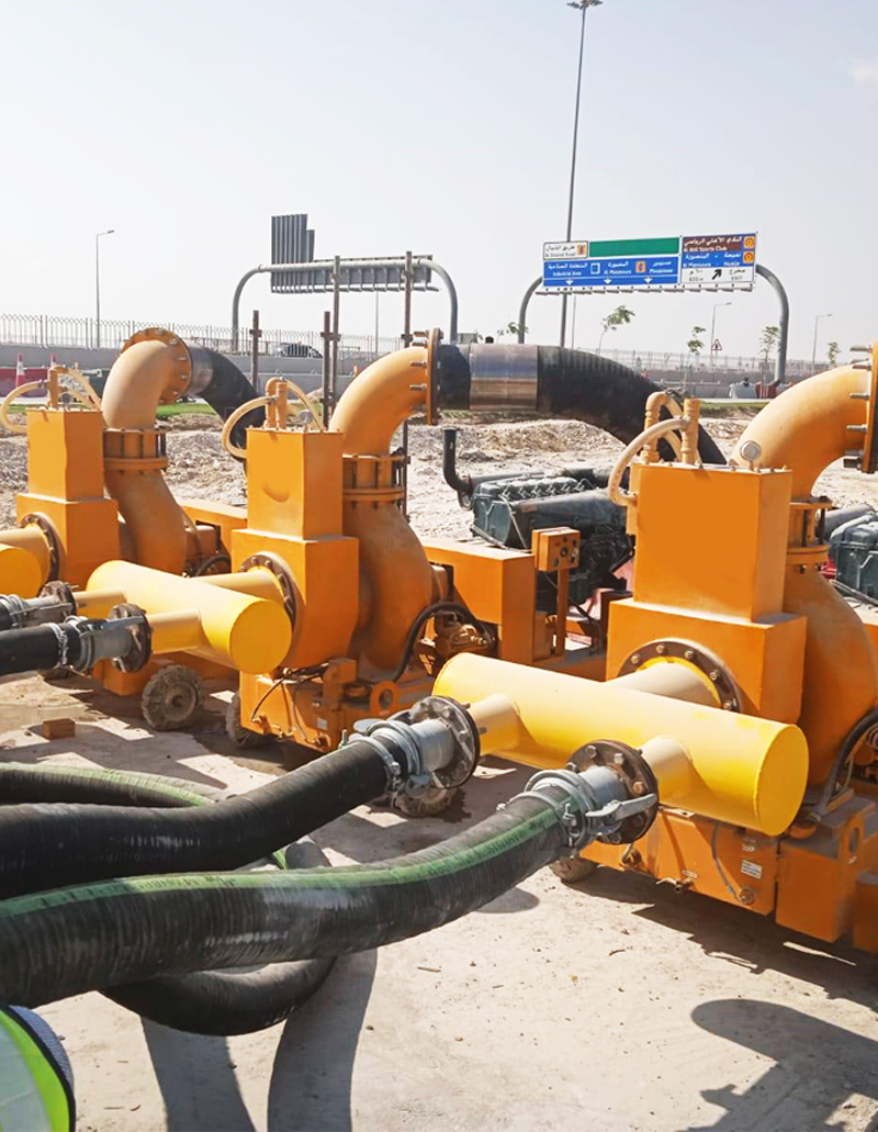 flood clearing dewatering pumps